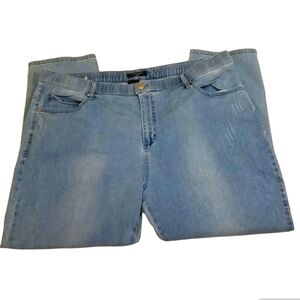 Simon Chang Light Blue Women Jeans Plus Size 22